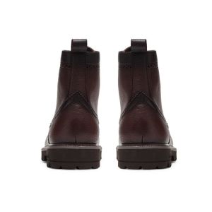 Black / Brown Men'S Leather Brogue Ankle Boots Pointed Toe Fashion Style