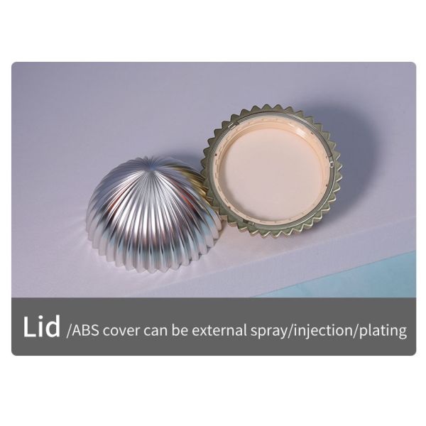 10g Cream Bottle Gold Silver Spherical Cream Cap for ABS Plastic Cosmetic Packaging Supplies