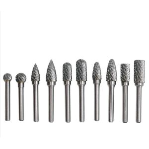 Brazed Double Cut Rotary Files Carbide Burrs Set 50000RPM