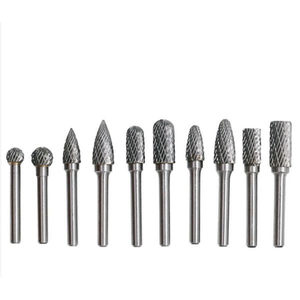 Buy Brazed Double Cut Rotary Files Carbide Burrs Set 50000RPM at wholesale prices