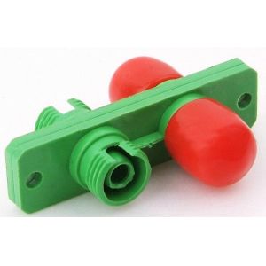 China Fiber optic FC/APC  Duplex signle mode  plastic  adapter with long flange low loss on sale