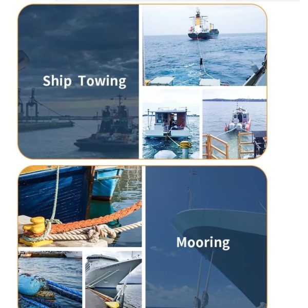 Marine Supply High Quality 8 Strands Braided Nylon Rope Thick Boat Rope For Mooring