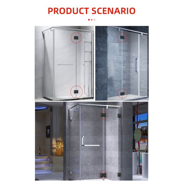 Enhance Your Shower Experience with Satin Steel 180 Degree Glass to Glass Door Hinge