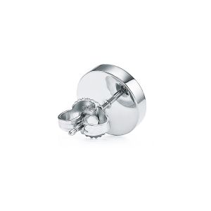 ODM Turquoise Circle Earrings , Dia 9.65mm 18k Turquoise Earrings 2.37g Weight