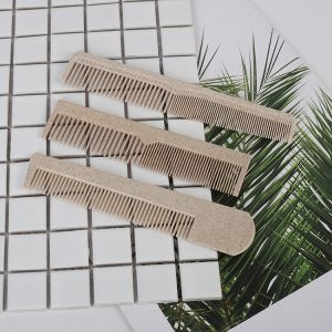 Degradable Eco Friendly Hotel Toiletries Disposable Straw Plastic Hair Comb