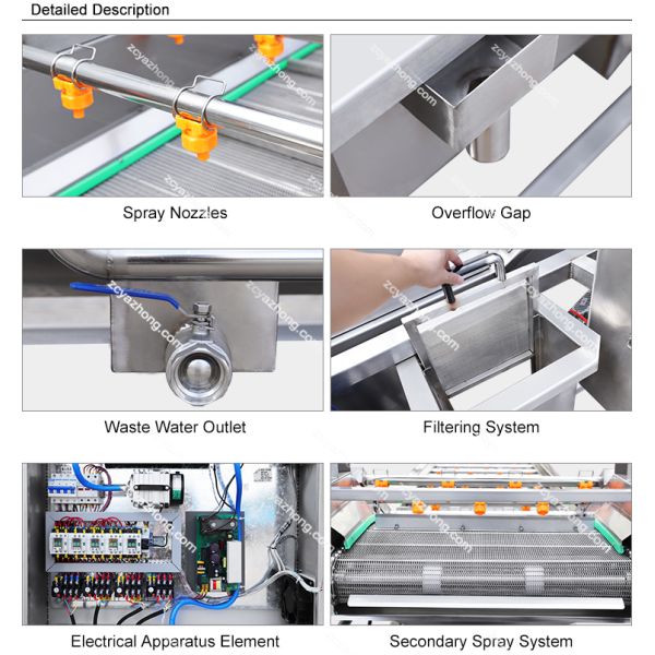 Water Saving 500kg Per Hour Vegetable and Fruit Avocado Garlic Tomato Pomegranate Cherry Washing Grading Sorting Machine