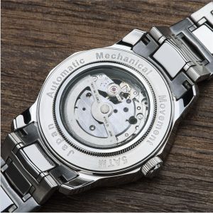 5ATM Japan Movement Mechanical Automatic watch Stainless Steel Back