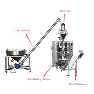 Coffee Powder Packing Pillow Bag Packaging Machine 200g 300g 500g