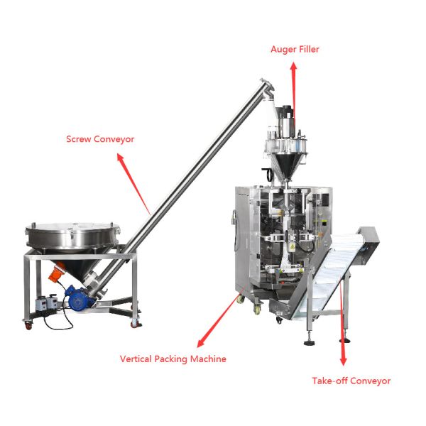 Coffee Powder Packing Pillow Bag Packaging Machine 200g 300g 500g