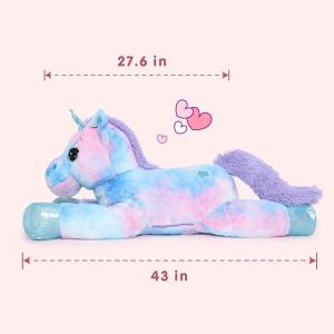 Top Quality Fashion Simple Style MORISMOS 43-Inch Purple Unicorn Stuffed Animal