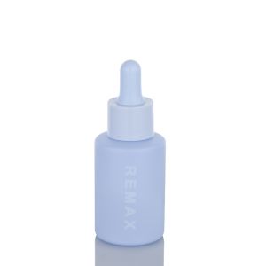 China 30ml Blue/Purple Cylindrical Smooth Glass Bottle With Blue/Purple Drop For Empty Dropper Bottle on sale