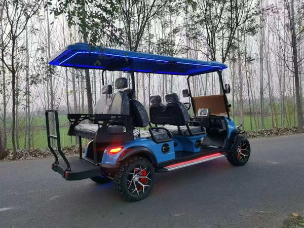 72 Volt Cheap Modern Electric Legal Street Custom Off Road Golf Cart Lithium 6