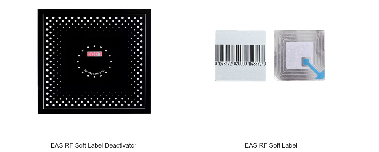 Retail Store EAS 8.2MHz Hard RF Security Tag White With Steel Wire