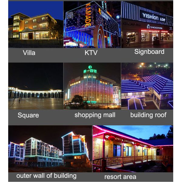 LED Linear light with outdoor waterproof exterior wall indoor living room ceiling 12V decoration Strip lights