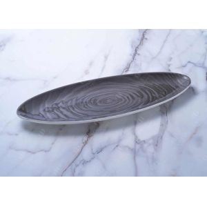 Quality Oblong Shape Ceramic Dinner Plate 14.25'' 16.25'' For Baking Store for sale