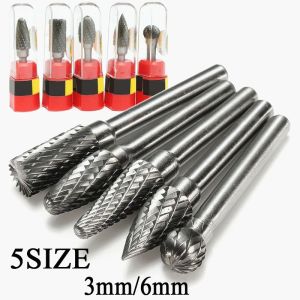 Tooth Pattern Bidentate Pattern 1/4" 6mm Sintered Tungsten Rotary Burr Set