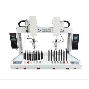 Quality 5 Axis Desktop Automatic Welding Robot Two Station Soldering Machine for sale