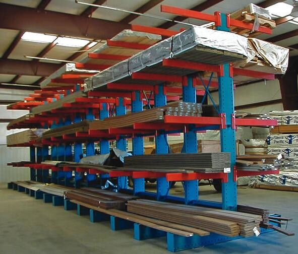 Buy 6500 mm Height Heavy Duty Storage Racks  / Cantilever Steel Racking For Timber at wholesale prices