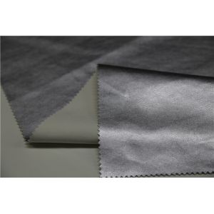 Pearl Silver Pu Leather Material Customized With Abrasion Resistance