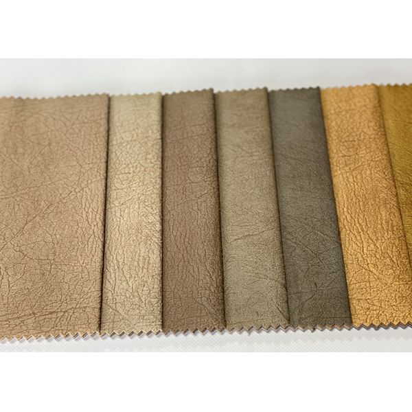 Plain Sweat Leather Sofa Fabric 150gsm Faux Suede Upholstery Fabric
