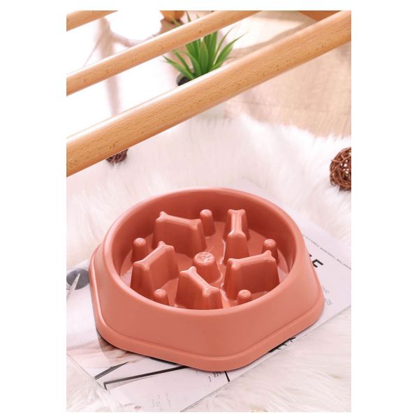 Dogs And Cats Plastic Slow Food Bowl Is An Anti Choking And Fast Swallowing Bone Model For Pets