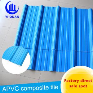 Smooth Surface Fire Resistent Heat Insulation Roof Tiles / Coloured Plastic