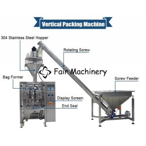 100g 60hz Powder Pouch Packing Machine , 40Bag/min Starch Packing Machine