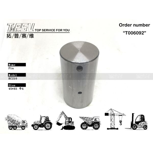 VOE14528724 EC210 Excavator Travel 2 Stage Gear Pin High Durability for Smooth