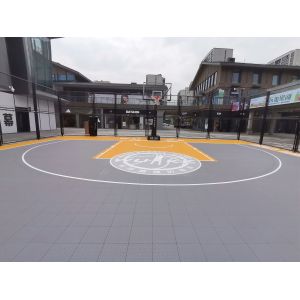 Colorful Polypropylene Copolymer PP/TPV Tiles for Sports Flooring