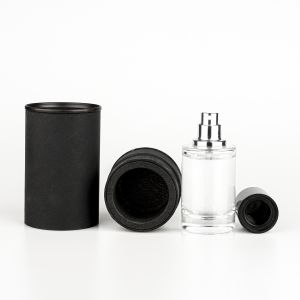 Wholesale 30ml Empty Cylinder Glass Perfume Bottle with Spray Cap