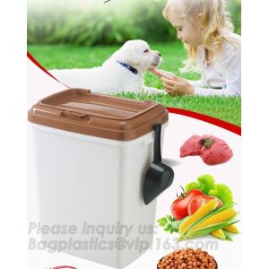 China Supplier Pets Accessories Dog Treat Jars Food Storage Container With