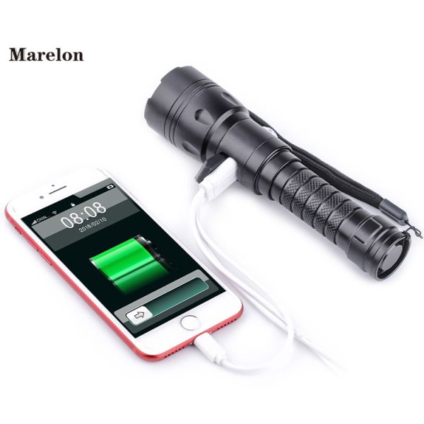 800 Lumens LED Emergency Flashlight USB Charging For Indoor / Outdoor