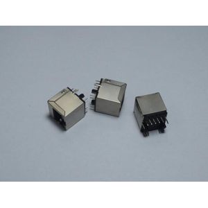 10/100 mbps Magnetic RJ45 Vertical Connector Modular Jack For LCD / TV Panel