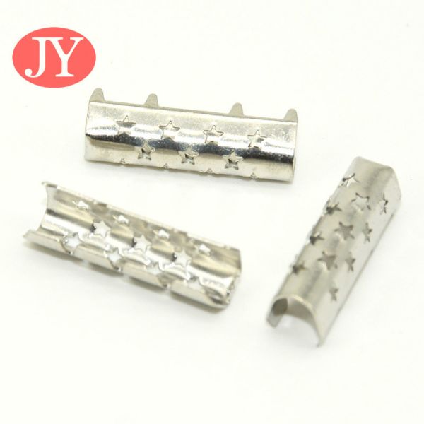 20mm jiayang nickle black color metal shoelace tip end