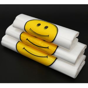 10 - 25MIC Thickness Biodegradable T Shirt Bags With Customized Logo