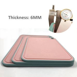 Classic Nonslip Plastic Cutting Board with Deep Drip Juice Groove Easy Grip