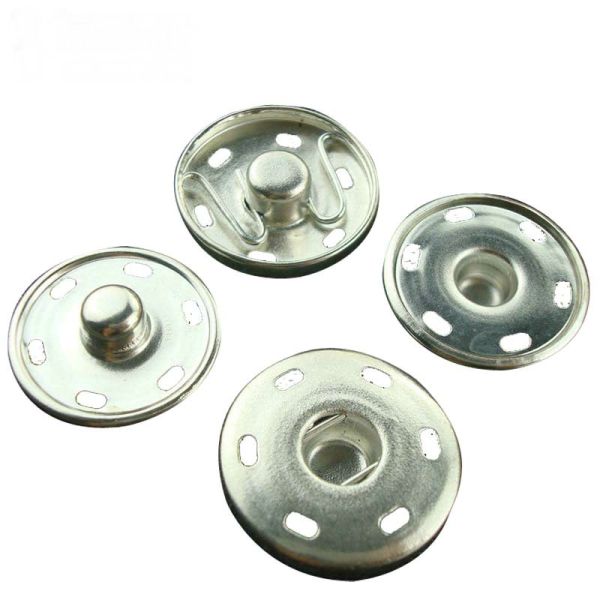 wholesale 12.5mm 15mm Stainless Steel classic 4 parts metal Spring Snap botones