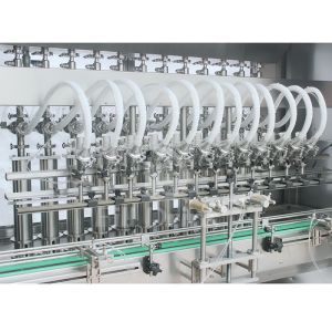 Oil Liquid Piston Filler 3000BPH Piston Liquid Filling Machine SS304