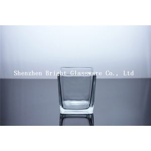 Square glass candle holder for decoration