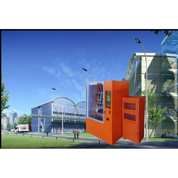 Refrigerator Elevator Vending Machine Prevent Falling Down with Remote Ads