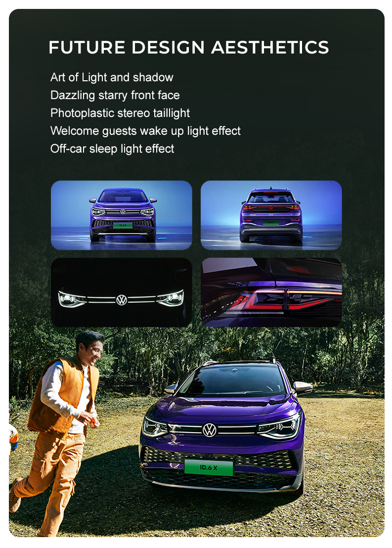 ID6 Cross VW Electric Car Sunroof Volkswagen ID 6 SUV 601KM ID.6 X EV made in China