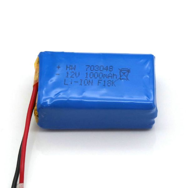 Buy Custom PL703048 1000mAh 12V Lithium Ion Polymer Battery Pack at wholesale prices