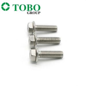 TOBO High Quality M8 A2 Hex Head Bolt Stainless Steel DIN6921 Flange Bolts