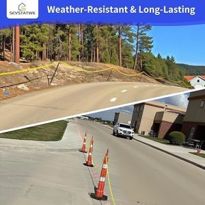 50 Feet Yellow Plastic Chain for Indoor and Outdoor Use with 100 Feet Length