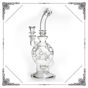 Quality 11 inches Honeycomb Jet Perc Smoking Water Pipes Hookah Eggosphere for sale