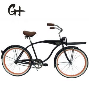 Customized Logo 26" Single Speed Coaster Brake Beach Cruiser Bike for Men in USA
