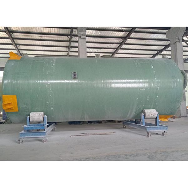 Cross Wound Storage Tanks FRP Horizontal Tank 2600 Gallon Chemical Production Line