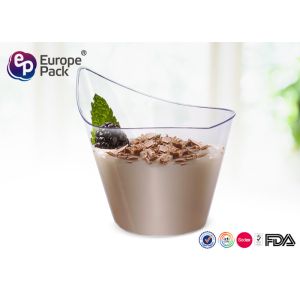 Customized Disposable Plastic Dessert Cup 200ml PS Material