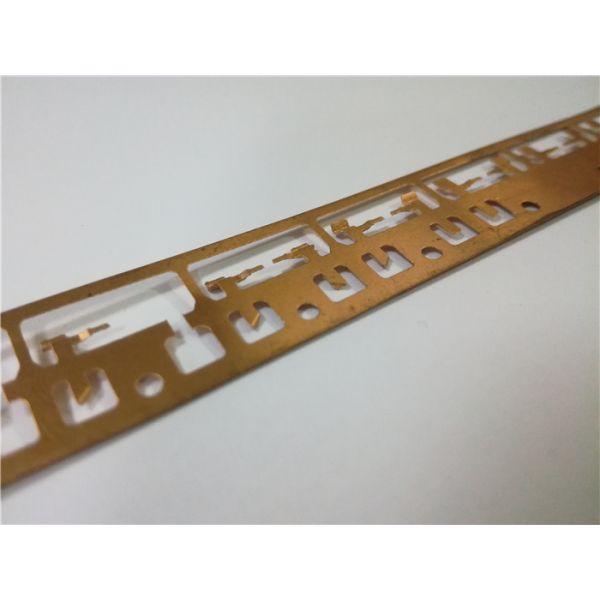 Tooling Design Metal Stamping Dies Brass Socket Pins Stamping Material Strip Out