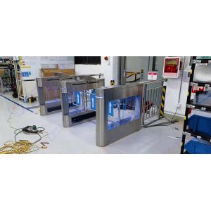 Security Turnstile Gate with 1400x120x1000mm Dimension 55-130CM Lane Width and